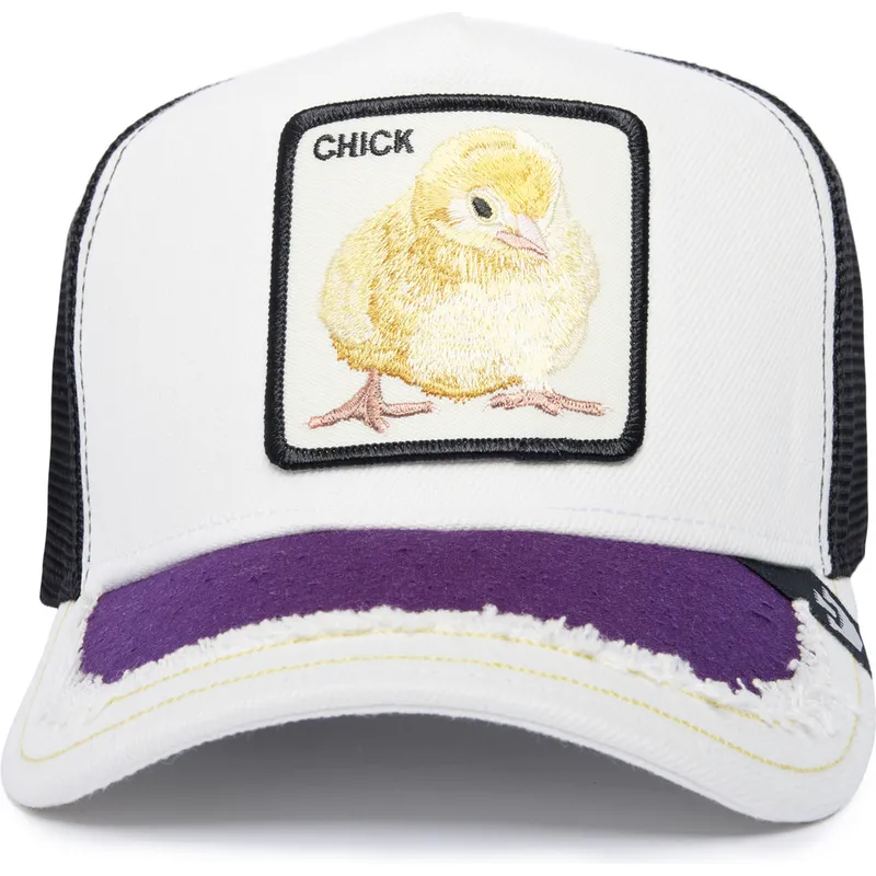 epci-curbata-alb-snapback-silky-chick-the-farm-silky-roots-the-farm-de-goorin-bros