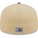 casquette-plate-marron-et-bleue-ajustee-59fifty-team-landscape-los-angeles-dodgers-mlb-new-era