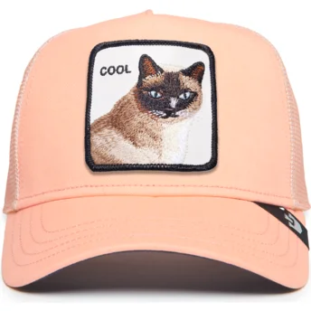 Goorin Bros. Cool Cat The Farm Premium rosa katt truckerkeps.