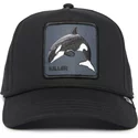 casquette-courbee-noire-snapback-epaulard-killer-whale-100-the-farm-all-over-canvas-goorin-bros