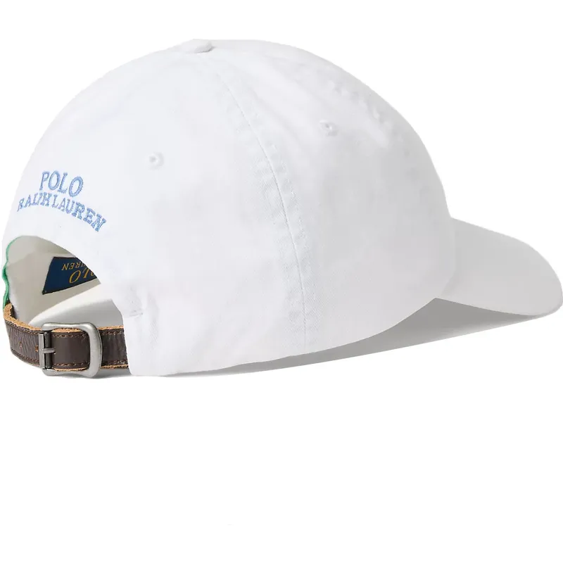 verstellbare-weisse-kappe-mit-gebogenem-schirm-classic-sport-polo-bear-von-polo-ralph-lauren