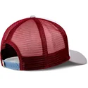 coastal-stupid-wave-hft-weisse-rote-und-graue-trucker-kappe
