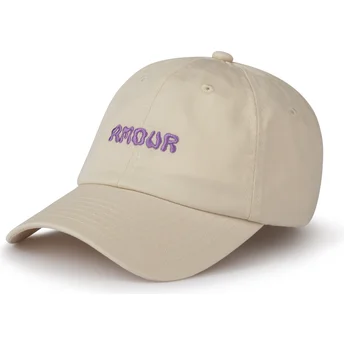 Beige justerbar böjd keps Amour de Pica Pica