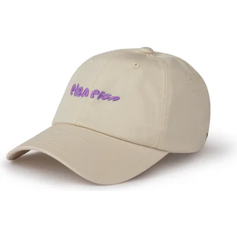 Justerbar beige böjd keps Pica Pica från Pica Pica