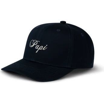 Marinblå böjd snapback-keps Papi de Pica Pica