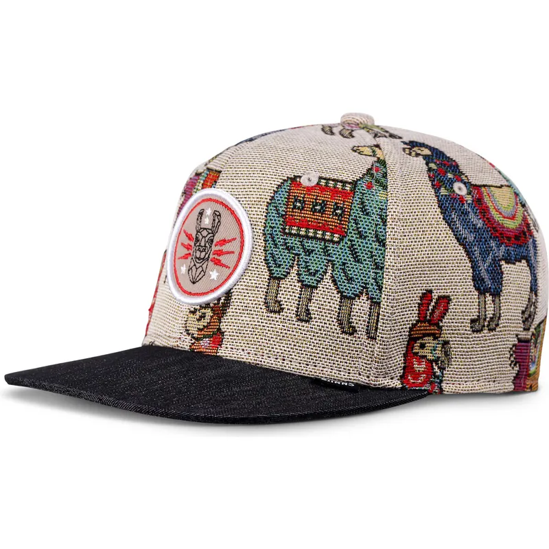 epci-curbata-bej-snapback-lama-linen-de-djinns