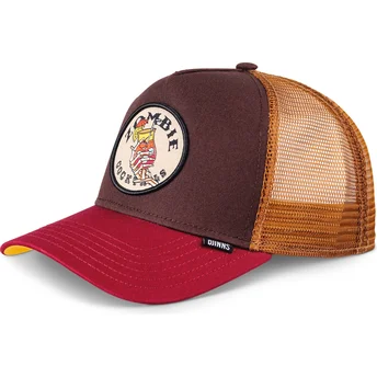 Șepci curbată camionagiu maro snapback HFT Food de Djinns