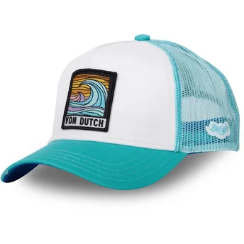 Czapka trucker biała i niebieska SURF04 Von Dutch