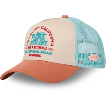 Czapka trucker brązowo-niebieska SURF02 Von Dutch