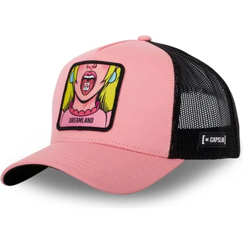 Cappello trucker rosa e nero Dreamland DRE2 Cute di Capslab