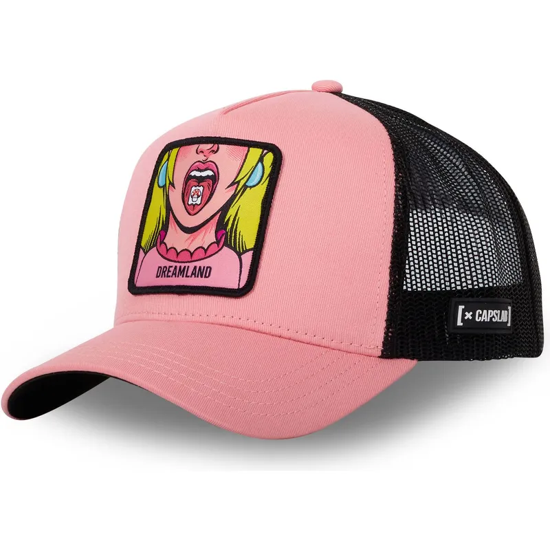 trucker-keps-rosa-och-svart-dreamland-dre2-cute-fran-capslab