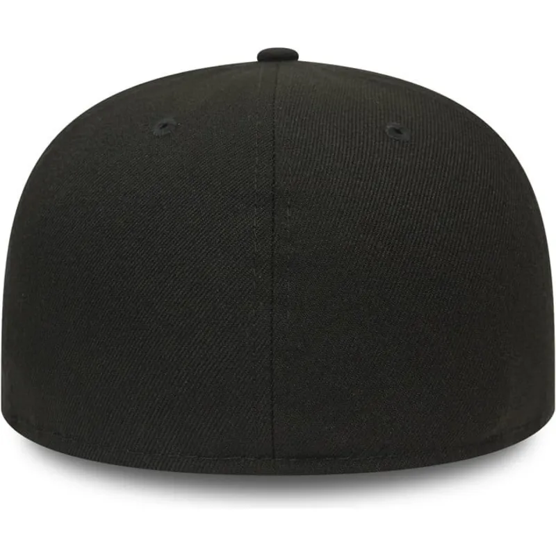 schwarze-enganliegende-59fifty-essential-flat-cap-von-new-era