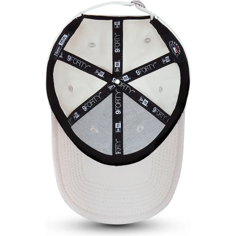 cappello-curvo-grigio-regolabile-con-logo-grigio-da-donna-9forty-tonal-dei-new-york-yankees-mlb-di-new-era