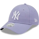 cappellino-viola-curvo-regolabile-da-donna-9forty-league-essential-dei-new-york-yankees-mlb-di-new-era
