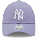 cappellino-curvo-viola-regolabile-da-donna-9forty-league-essential-dei-new-york-yankees-mlb-di-new-era