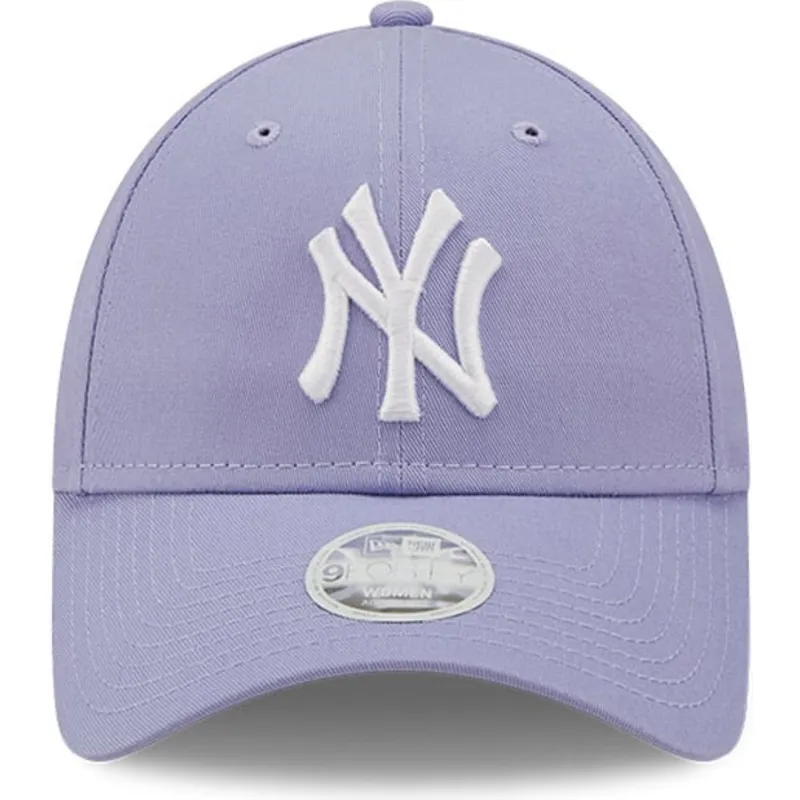 cappellino-viola-curvo-regolabile-da-donna-9forty-league-essential-dei-new-york-yankees-mlb-di-new-era