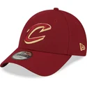 cappellino-visiera-curva-rosso-regolabile-9forty-the-league-di-cleveland-cavaliers-nba-di-new-era