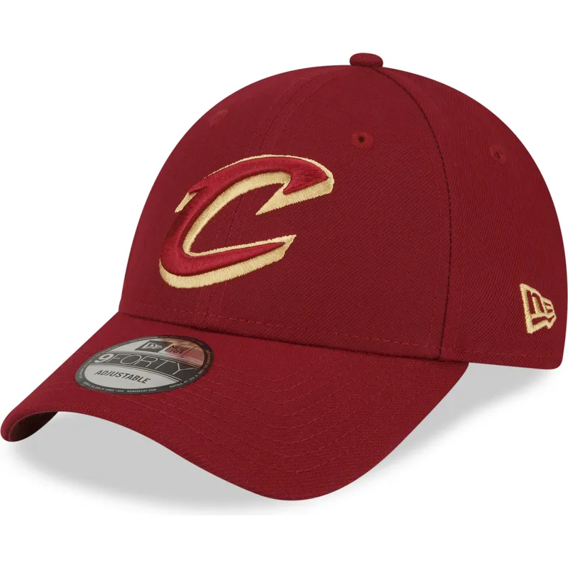 verstellbare-rote-9forty-the-league-cap-der-cleveland-cavaliers-nba-von-new-era