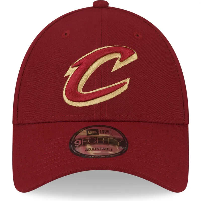 verstellbare-rote-9forty-the-league-cap-der-cleveland-cavaliers-nba-von-new-era