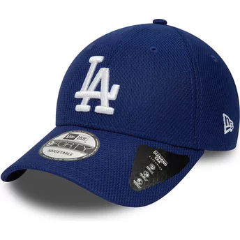 Casquette courbée bleue ajustable 9FORTY Diamond Era Essential Los Angeles Dodgers MLB New Era