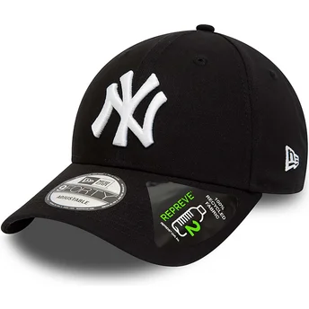 Cap curbată black adjustable strap 9FORTY REPREVE League Essential de New York Yankees MLB de New Era