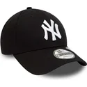 czarna-zakrzywiona-regulowana-czapka-9forty-repreve-league-essential-new-york-yankees-mlb-od-new-era