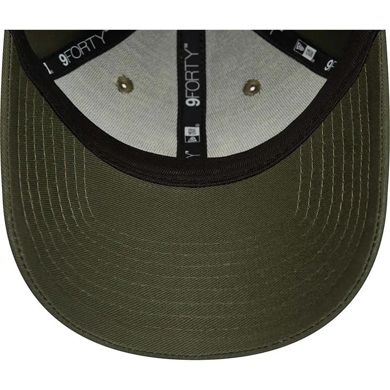 cappellino-curvo-verde-regolabile-da-donna-9forty-league-essential-dei-new-york-yankees-mlb-di-new-era