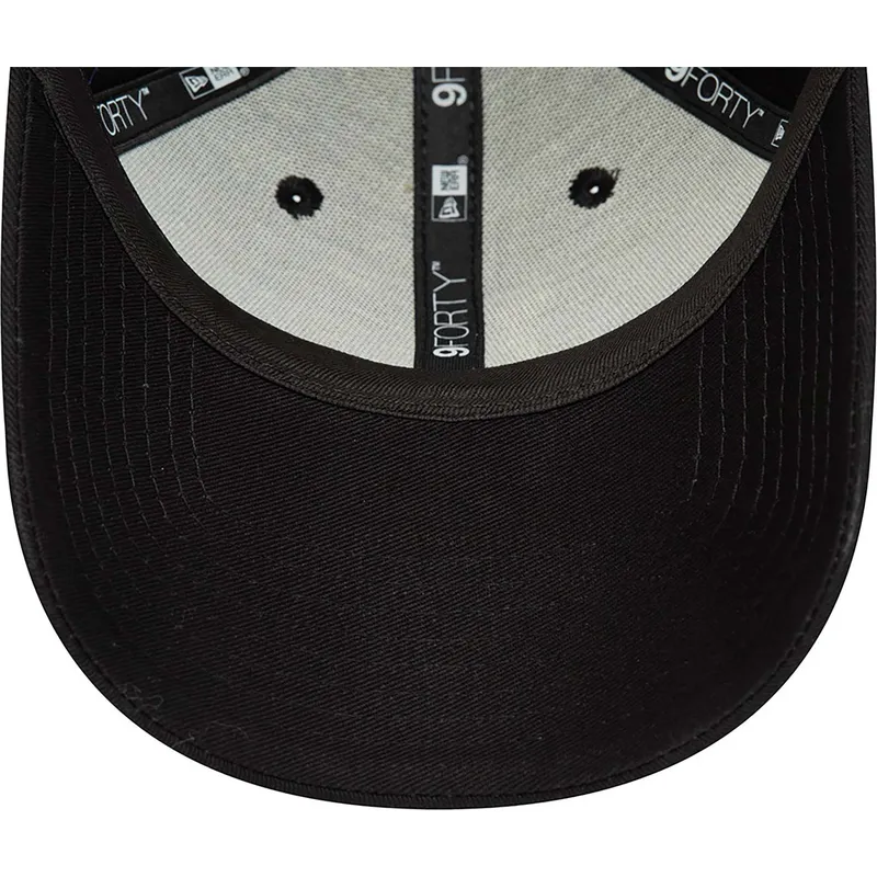 verstellbare-schwarze-curved-cap-9forty-repreve-league-essential-der-los-angeles-dodgers-mlb-von-new-era