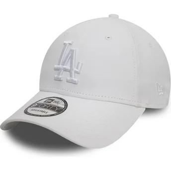 Șepci curbată alb bandă reglabilă 9FORTY League Essential de Los Angeles Dodgers MLB de New Era