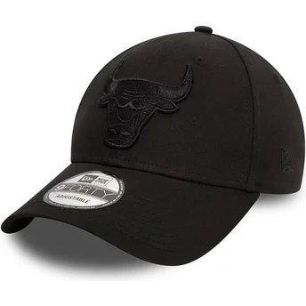 Șepci curbată negru reglabilă 9FORTY Essential de Chicago Bulls NBA de New Era