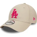 epci-curbata-bej-reglabila-rosa-9forty-league-essential-de-los-angeles-dodgers-mlb-de-new-era