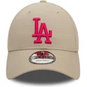 epci-curbata-bej-reglabila-rosa-9forty-league-essential-de-los-angeles-dodgers-mlb-de-new-era