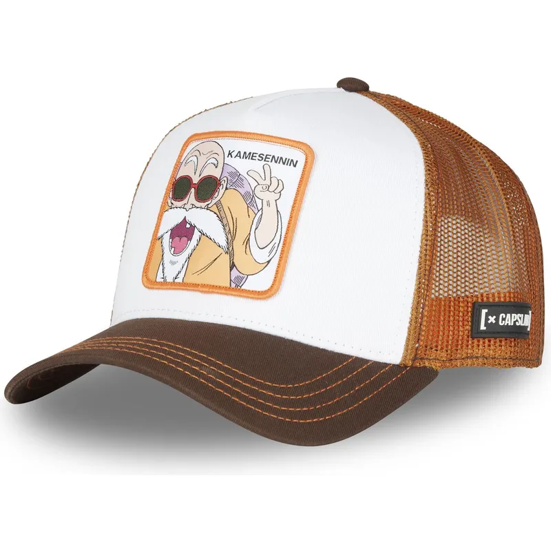 trucker-cap-weiss-und-braun-master-roshi-kam-ct-dragon-ball-von-capslab