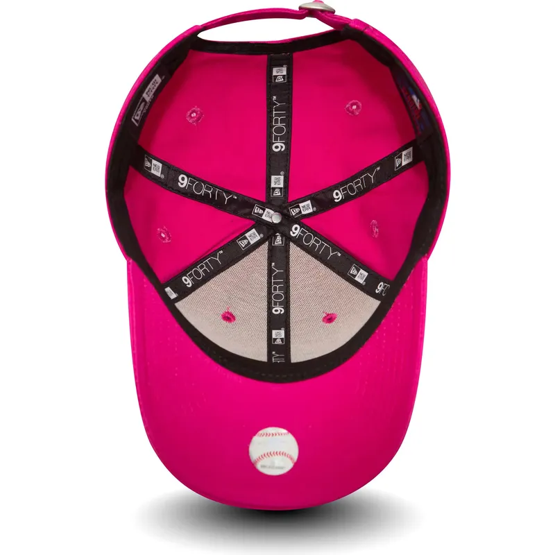 new-era-new-york-yankees-mlb-9forty-essential-verstellbare-rosa-kinder-cap