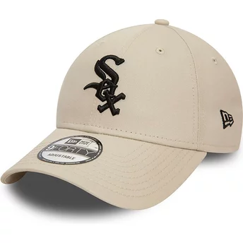 Casquette courbée beige ajustable 9FORTY League Essential Chicago White Sox MLB New Era