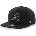 epci-plata-negru-snapback-de-atlanta-braves-mlb-de-47-brand