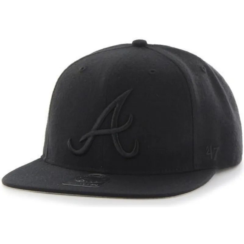 epci-plata-negru-snapback-de-atlanta-braves-mlb-de-47-brand
