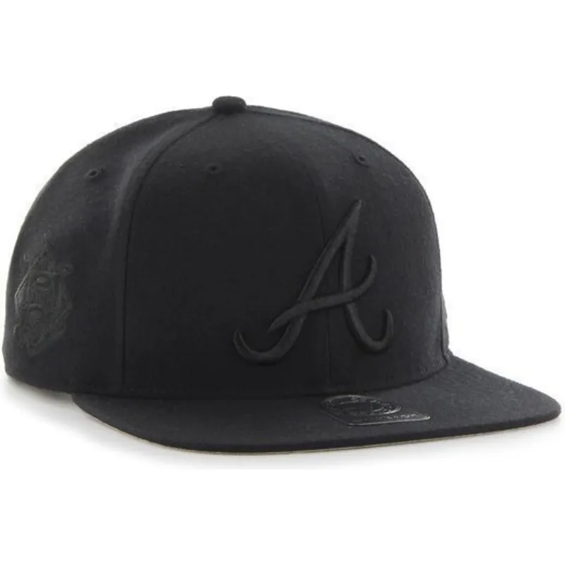 epci-plata-negru-snapback-de-atlanta-braves-mlb-de-47-brand