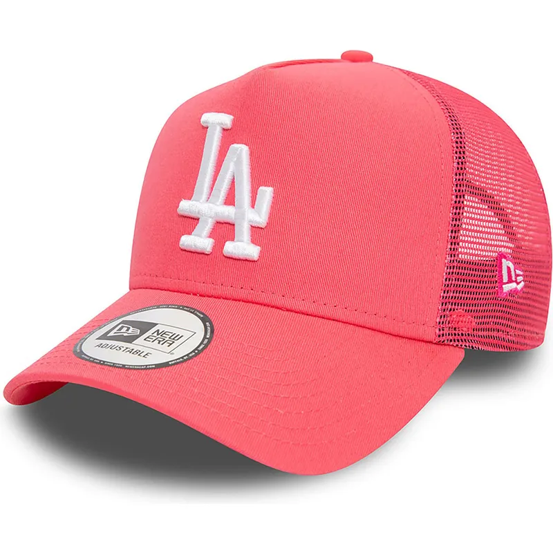 epci-curbata-roz-snapback-a-frame-league-essential-de-los-angeles-dodgers-mlb-de-new-era