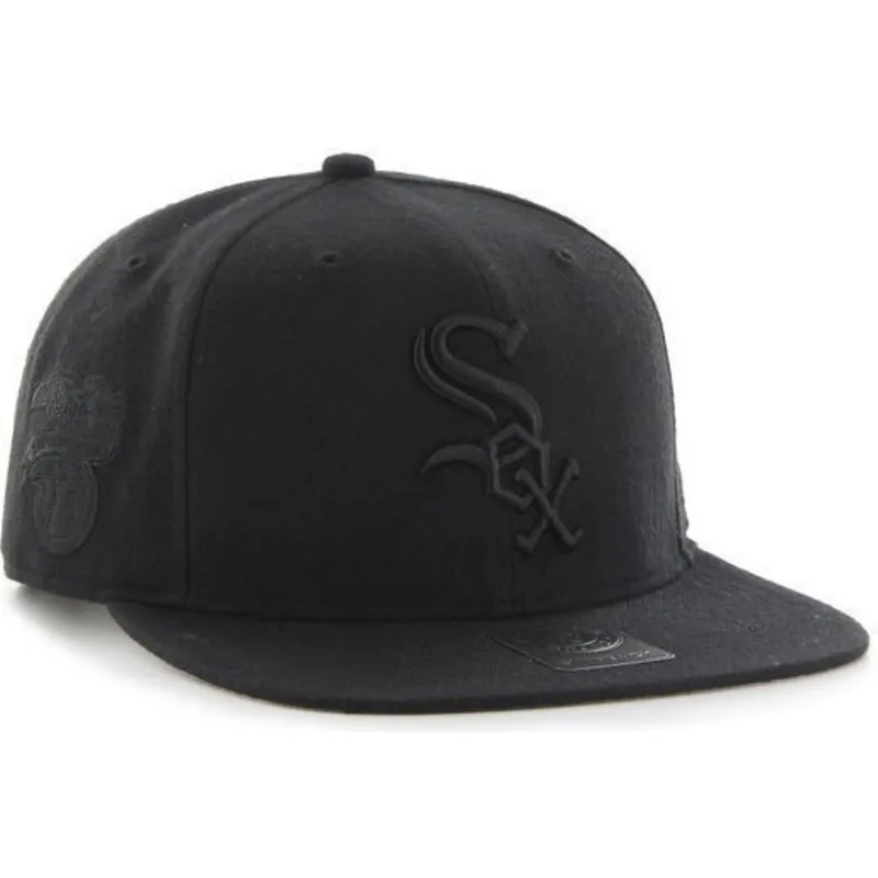 epci-plata-negru-snapback-de-chicago-white-sox-mlb-de-47-brand