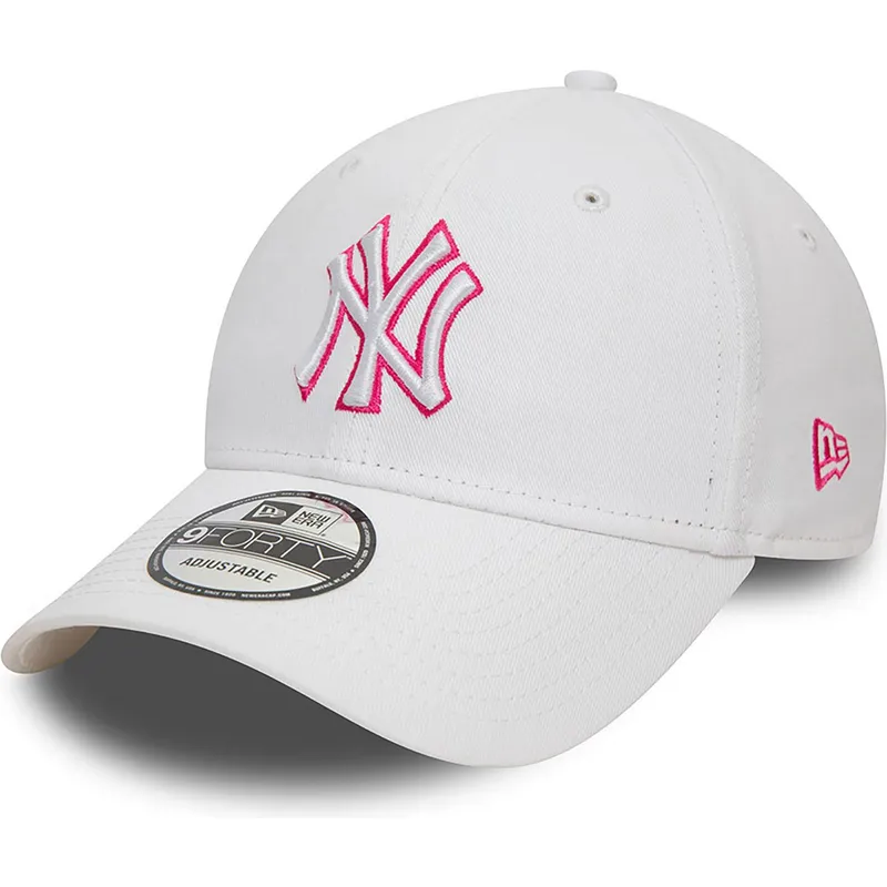 epci-curbata-alb-reglabila-rosa-9forty-team-outline-de-new-york-yankees-mlb-de-new-era