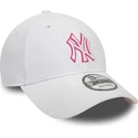 epci-curbata-alb-reglabila-rosa-9forty-team-outline-de-new-york-yankees-mlb-de-new-era