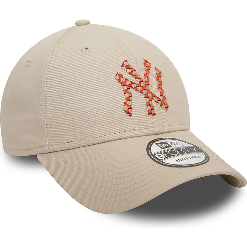 cap-curbata-beige-adjustable-strap-9forty-seasonal-infill-de-new-york-yankees-mlb-de-new-era cap-curbata-beige-adjustable-strap-9forty-seasonal-infill-de-new-york-yankees-mlb-de-new-era