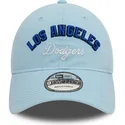 new-era-curved-brim-9twenty-wordmark-los-angeles-dodgers-mlb-blue-adjustable-cap