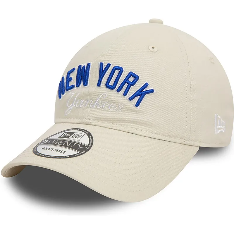 cap-curbata-beige-adjustable-strap-9twenty-wordmark-de-new-york-yankees-mlb-de-new-era