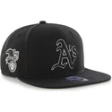 epci-plata-negru-snapback-de-oakland-athletics-mlb-de-47-brand