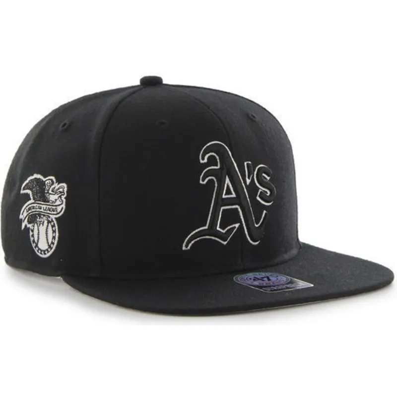epci-plata-negru-snapback-de-oakland-athletics-mlb-de-47-brand