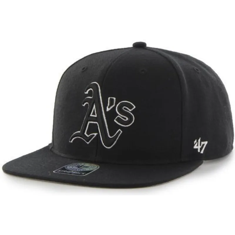 epci-plata-negru-snapback-de-oakland-athletics-mlb-de-47-brand