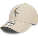 casquette-courbee-beige-ajustable-9forty-character-morty-smith-rick-et-morty-new-era