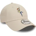 gorra-curva-beige-ajustable-9forty-character-de-morty-smith-rick-y-morty-de-new-era